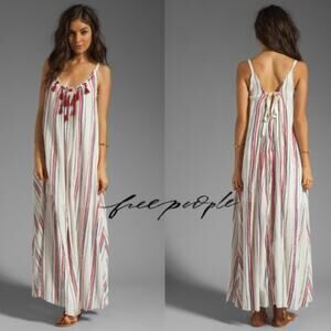 FREE PEOPLE Striped Unearthen maxi dress Dress SIZE MEDIUM